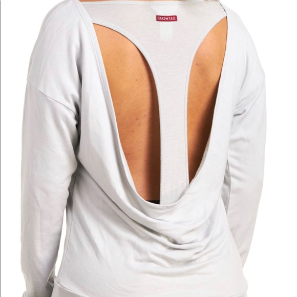 Hard tail tie dye sweatshirt with cutout drape back - Picture 2 of 2